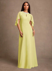 Augday Winnifred A-Line Beaded Chiffon Dress
