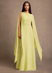 Augday Liddie A-Line Pleated Chiffon Dress