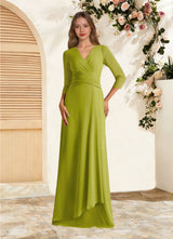 Augday Mayfield A-Line Pleated Chiffon Dress