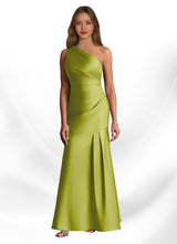 Augday Haifa Mermaid One Shoulder Stretch Satin Dress