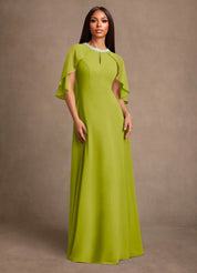 Augday Winnifred A-Line Beaded Chiffon Dress
