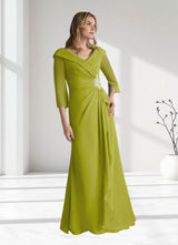 Augday Jaycee A-Line Chiffon Dress