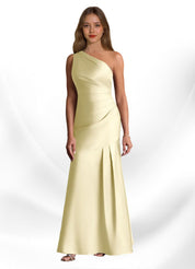 Augday Haifa Mermaid One Shoulder Stretch Satin Dress