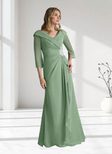 Augday Jaycee A-Line Chiffon Dress