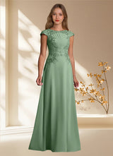 Augday Christi A-Line Lace Chiffon Dress
