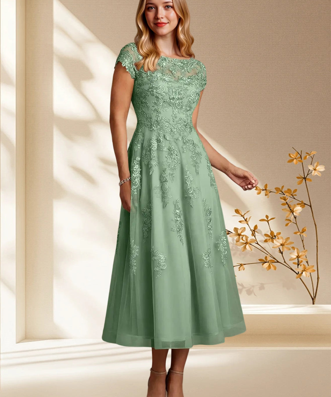 Augday Jolanda A-Line Lace Dress