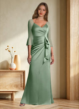 Augday Nampa Sheath Pleated Mesh Dress