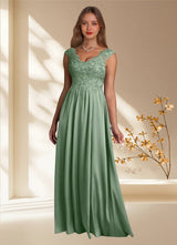 Augday Amethyst A-Line Lace Dress