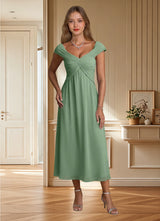 Augday Mirta A-Line Pleated Floral Burnout Dress