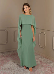 Augday Sheath Scoop Stretch Crepe Dress