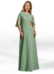 Augday Winnifred A-Line Beaded Chiffon Dress