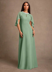 Augday Winnifred A-Line Beaded Chiffon Dress