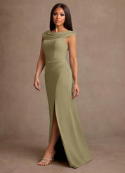 Augday Irvine A-Line Pleated Chiffon Dress
