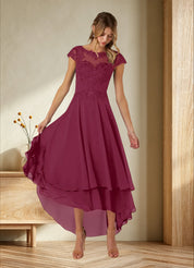 Augday Shonda Lace Chiffon Dress