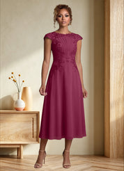Augday Crista A-Line Lace Chiffon Dress