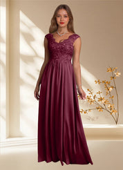 Augday Amethyst A-Line Lace Dress