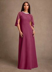 Augday Winnifred A-Line Beaded Chiffon Dress
