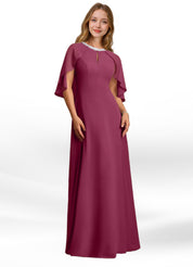 Augday Winnifred A-Line Beaded Chiffon Dress