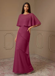 Augday Bowie A-Line Chiffon Dress