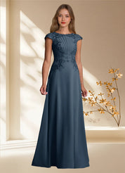 Augday Christi A-Line Lace Chiffon Dress