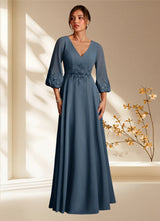 Augday Yorba A-Line Lace Chiffon Dress