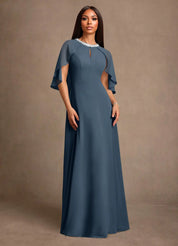 Augday Winnifred A-Line Beaded Chiffon Dress