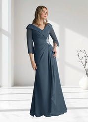 Augday Jaycee A-Line Chiffon Dress