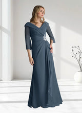 Augday Jaycee A-Line Chiffon Dress