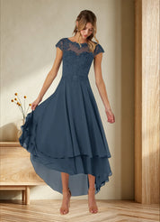 Augday Shonda Lace Chiffon Dress
