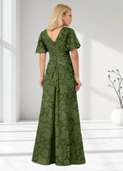 Augday Emmeline Pleated Floral Burnout Dress