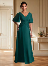 Augday Milliat A-Line Lace Chiffon Dress