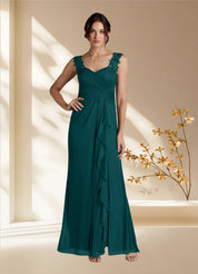 Augday Edelin A-Line Sweetheart Neckline Pleated Mesh Dress