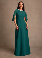 Augday Winnifred A-Line Beaded Chiffon Dress