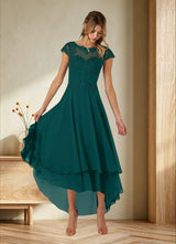 Augday Shonda Lace Chiffon Dress