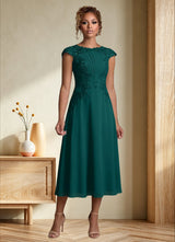 Augday Crista A-Line Lace Chiffon Dress