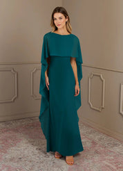 Augday Sheath Scoop Stretch Crepe Dress