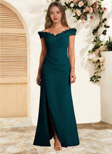 Augday Jettie Sheath Pleated Chiffon Dress