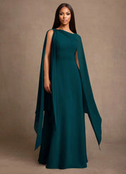 Augday Liddie A-Line Pleated Chiffon Dress