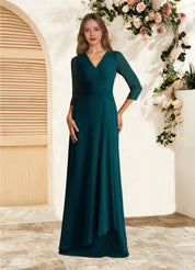 Augday Mayfield A-Line Pleated Chiffon Dress