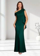 Augday Myers Mermaid Pleated Stretch Crepe Dress