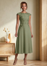 Augday Crista A-Line Lace Chiffon Dress