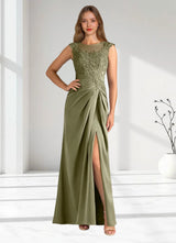 Augday Santa Barbara Sheath Pleated Stretch Satin Dress