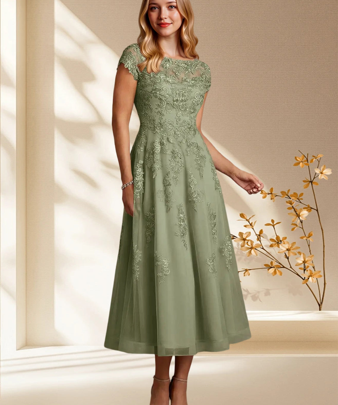 Augday Jolanda A-Line Lace Dress