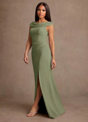 Augday Irvine A-Line Pleated Chiffon Dress