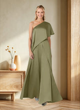 Augday Hagretta Jumpsuit/Pantsuit Stretch Satin Dress