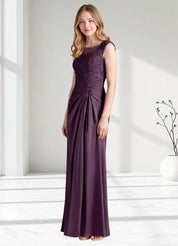 Augday Santa Barbara Sheath Pleated Stretch Satin Dress