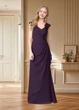 Augday Gladys A-Line Queen Anne Lace Chiffon Dress