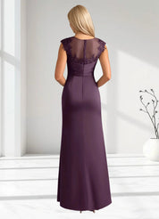 Augday Santa Barbara Sheath Pleated Stretch Satin Dress