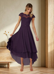 Augday Shonda Lace Chiffon Dress
