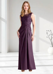 Augday Santa Barbara Sheath Pleated Stretch Satin Dress